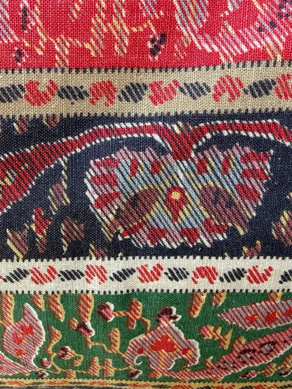 Pair VTG Custom 22x22 Feather Down Jacquard Tapestry Upholstery Designer Pillows